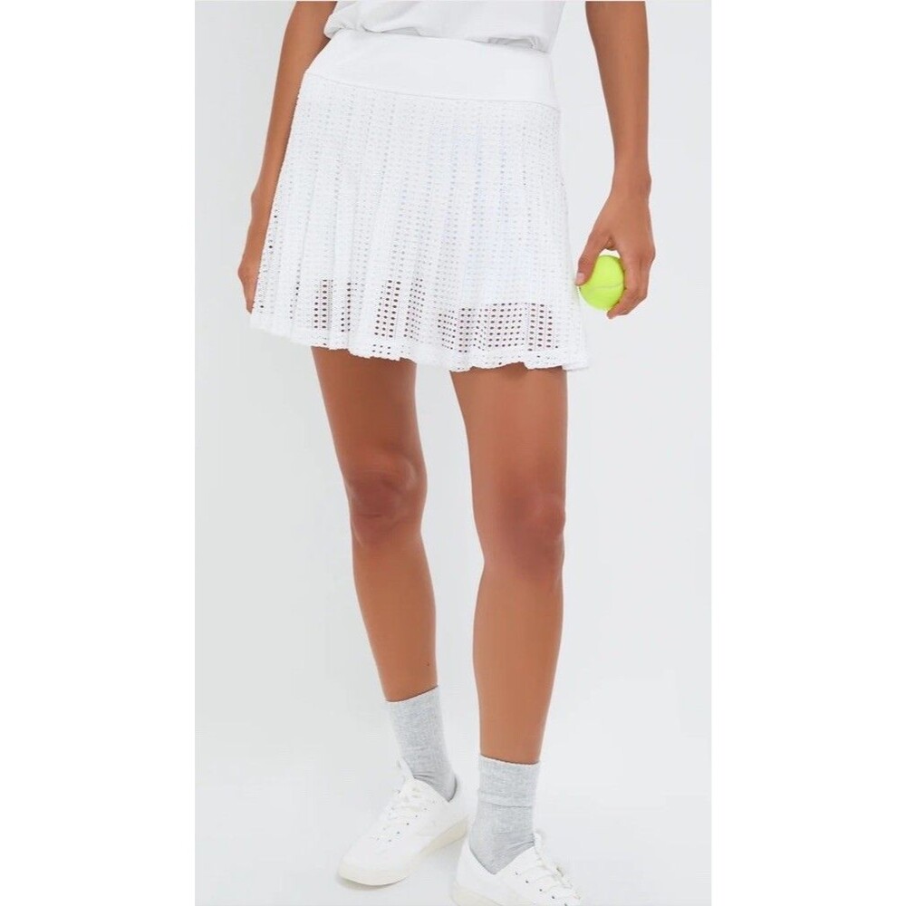 Tuckernuck White Cane Williams Tennis Skirt Eyelet Athletic XL Pickleball Golf